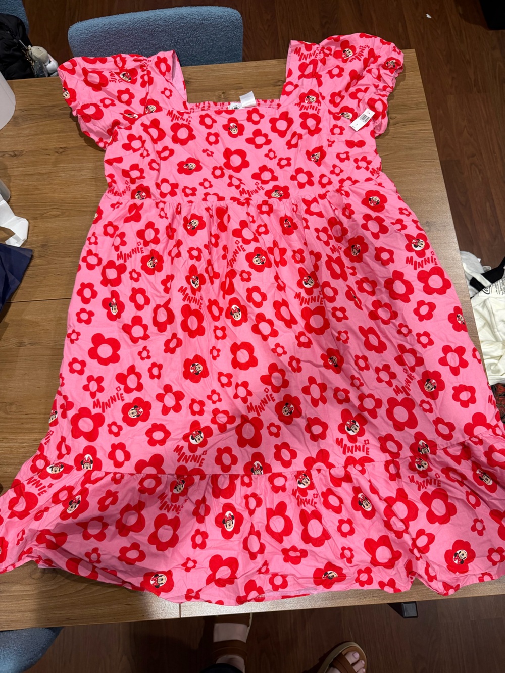 NWT Disney Pink and Red Minnie Floral Sundress 3X